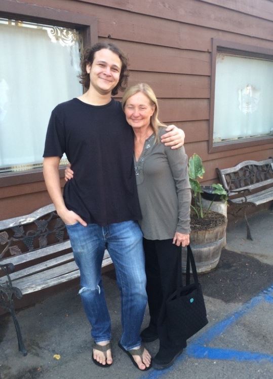 Jan Dance with her son