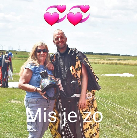 Jarno Cordia with his mother