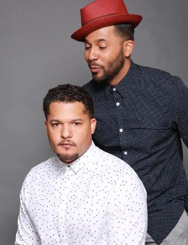 Jason with his brother Brandon J. Dirden