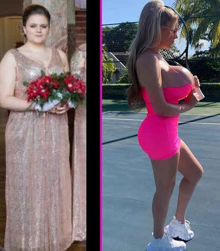Jazmyne Day before and after