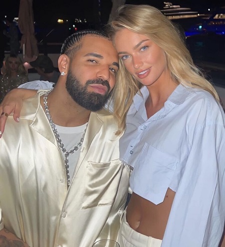 Lilia Weddell with Drake