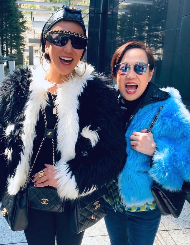 Lynn Ban with her mom