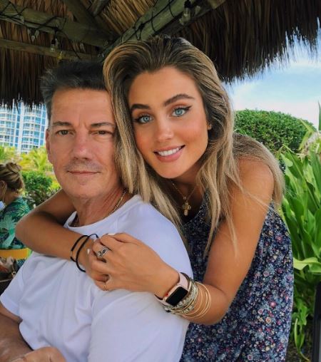 Mia Dio with her father