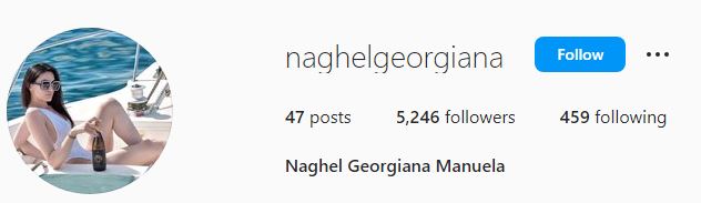 Naghel Georgiana's Instagram account