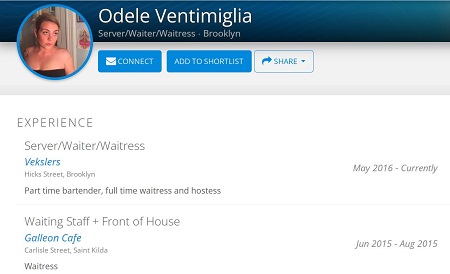 Odele Ventimiglia career
