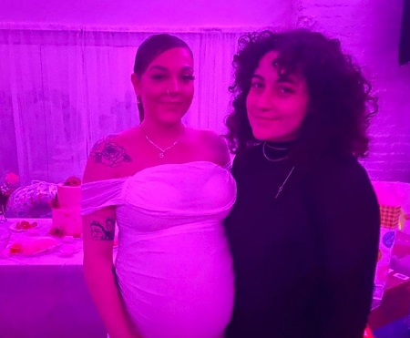 Odele Ventimiglia with her sister