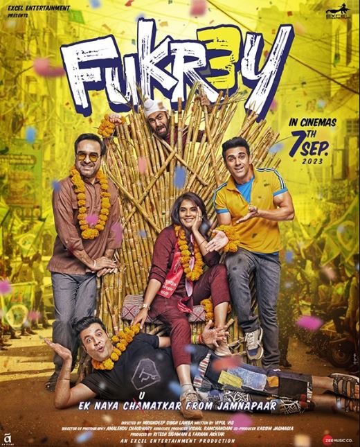 Official poster of Fukrey 3