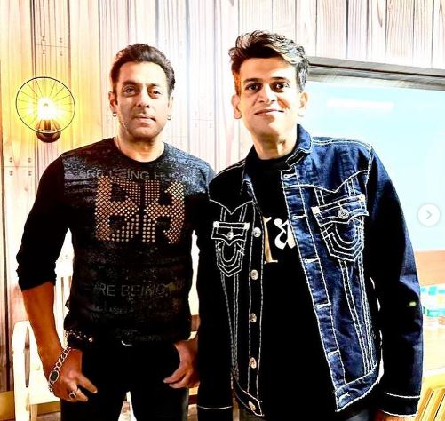 Rahul with Salman Khan