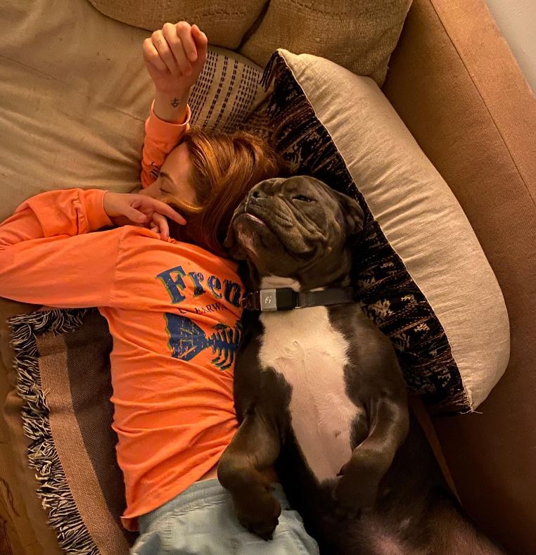 Riley Keough has pet dog