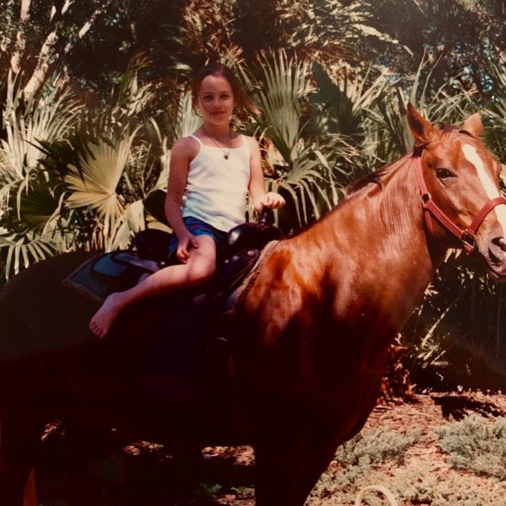 Riley Keough loves horse riding