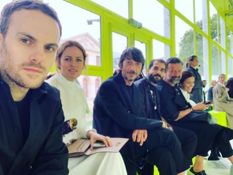 Sabato De Sarno with his friends