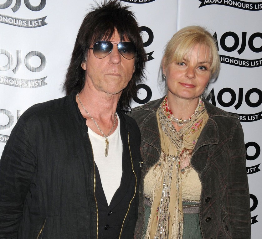 Sandra Cash with her husband Jeff Beck