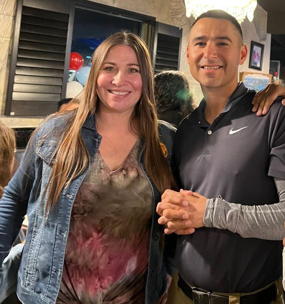 Solomon Pena and his sister