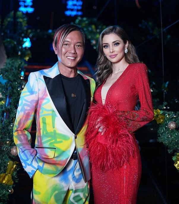 Stephen Hung with his wife