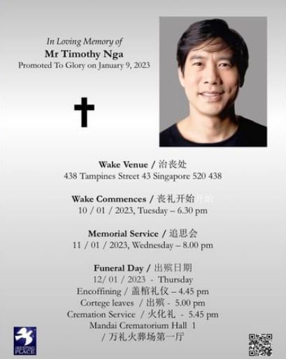 Timothy Nga's Obituary