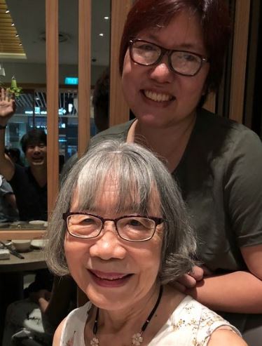 Timothy's sister Rina Nga and mother