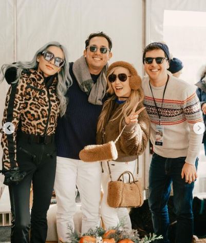 Tina with her friends