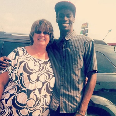 Tyre Nichols with his mother