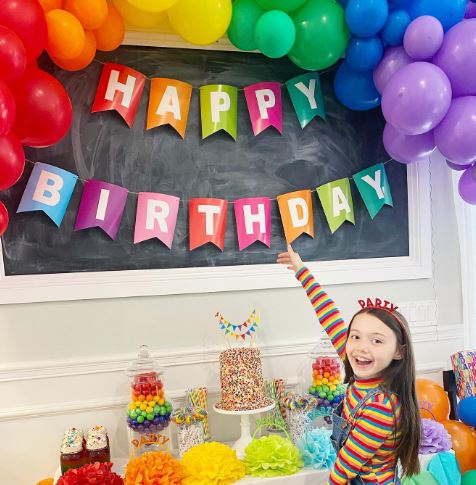 Violet on her 10th birthday