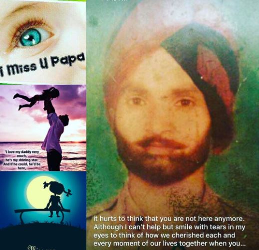 A photo of Sapna's father