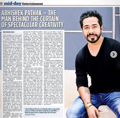 Abhishek featured on magazine articles