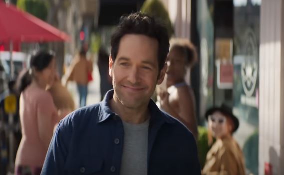 Actor Paul Rudd as Scott Lang or Ant-Man