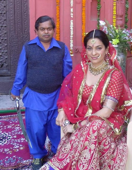 Amritpal Chotu with Juhi Chawla