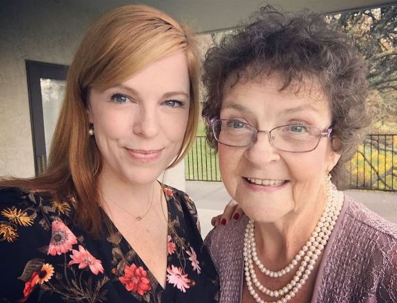 Amy Bruni with her mother