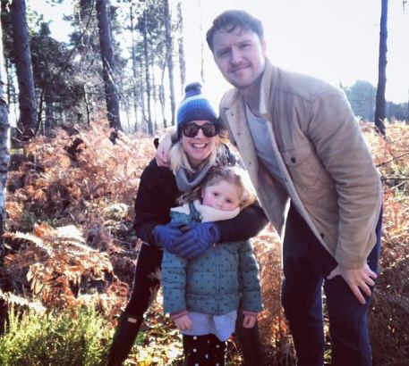 Anderson with his family