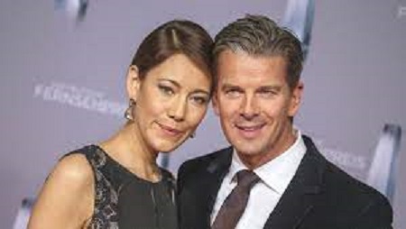 Angela Gessmann with her husband