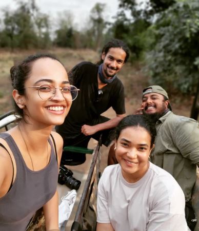 Anjali with her friends