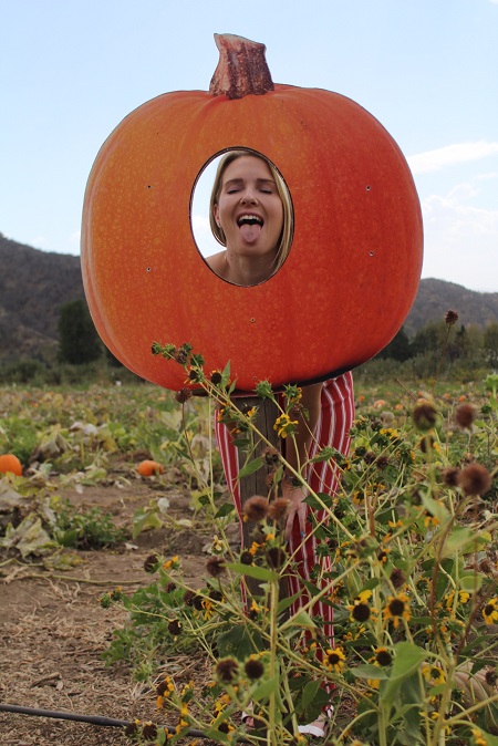 Ashley Lane celebrating Halloween