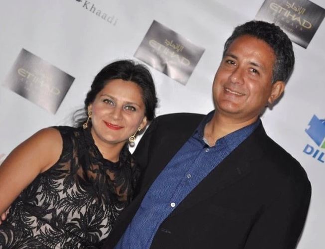 Bilal Musharraf with his wife