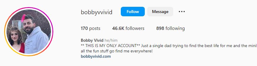 Bobby's Instagram account