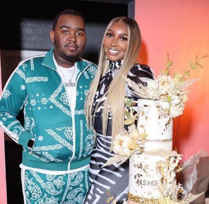 Brentt Leakes with his mother