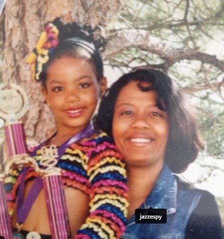 Britt Stewart with her mother
