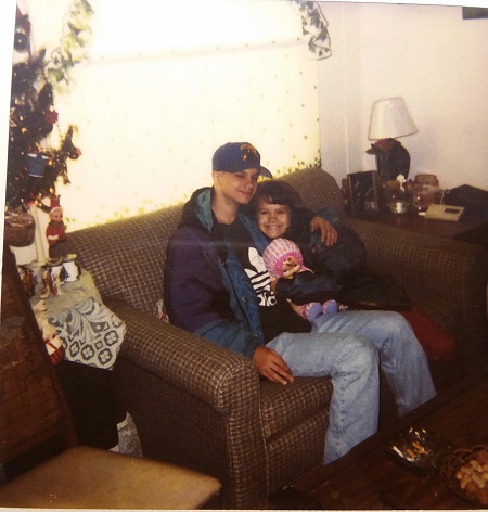 Brittney Hislope with brother