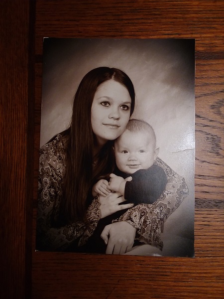 Brittney Hislope with her son