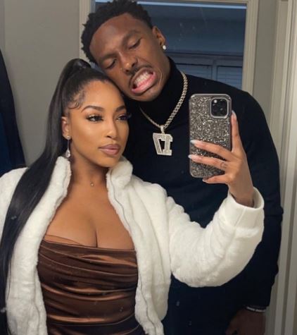 Chariah with her boyfriend Mecole Hardman Jr