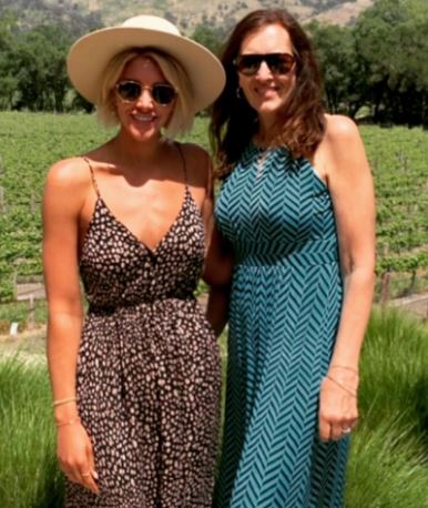 Charissa with her mother