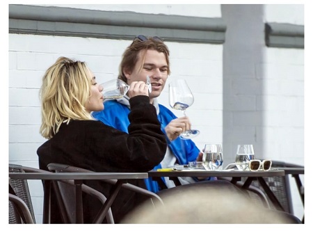 Charlie Gooch with Florence Pugh
