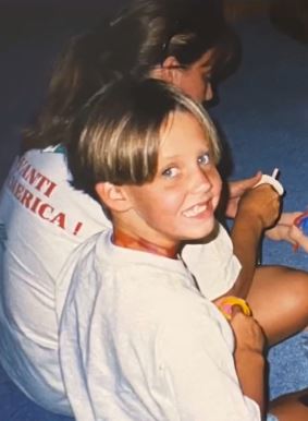Childhood photo of Laura