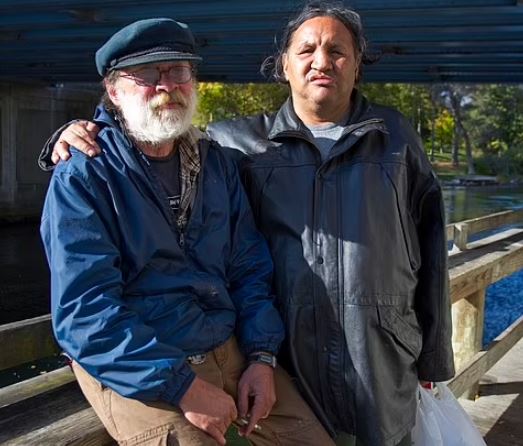 Ciccone with his friend