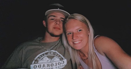 Colin Stough with his girlfriend