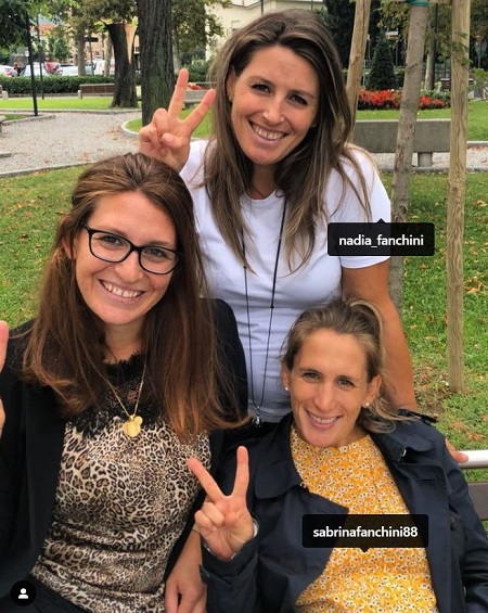 Elena Franchini with her sisters
