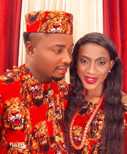 Eunice with her husband Eze Kings