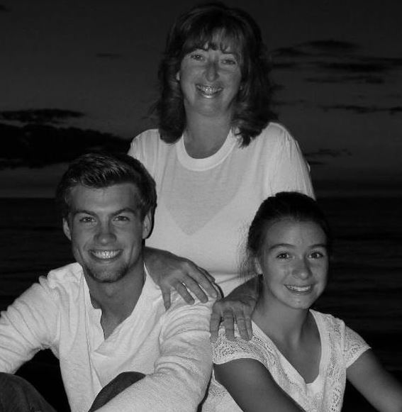 Evan with his mother Shawn Quinn-Mcclintock and sister
