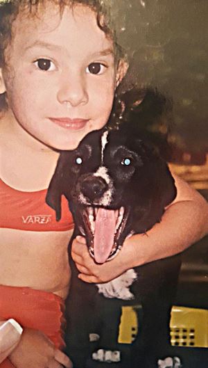 Flor Moyano childhood picture