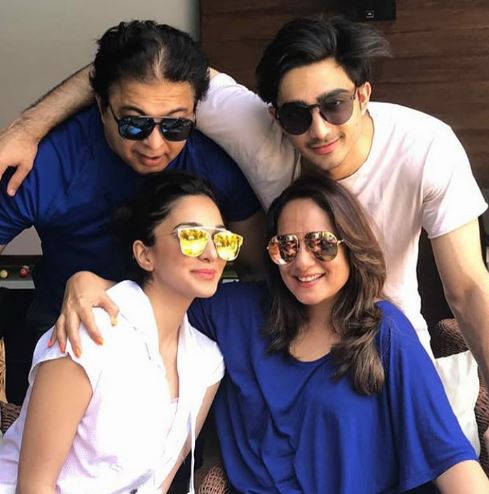 Genevieve Advani with her husband daughter and son