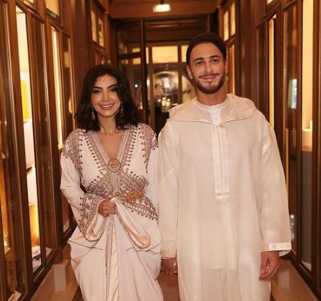 Ghita El Allaki with her husband